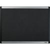Lorell Black Mesh Fabric Covered Bulletin Board 48in. x 36in.