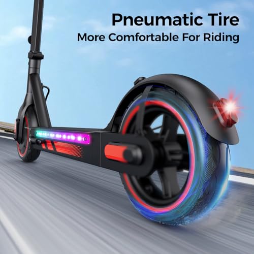 Electric Scooter for Adults, 19/25 Mph Max Speed, 21/25/35 Miles Range,350/500/600W APP Control E-Scooter with 8.5/10 Inflatable tire, Foldable Escooter with App Control, UL 2272 Certified - Image 5
